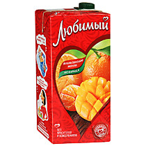 Сок Любимый 1 л. апельсиновое манго