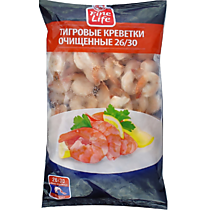 Креветка тигровая варено-мороженная 1000гр