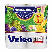 Полотенца бумажные "VEIRO" 2-х сл.(2 рулона/уп)