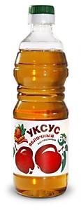 Уксус яблочный натуральный 6% 500мл