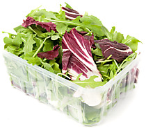 Зелень свежая микс (руккола, шпинат 150гр